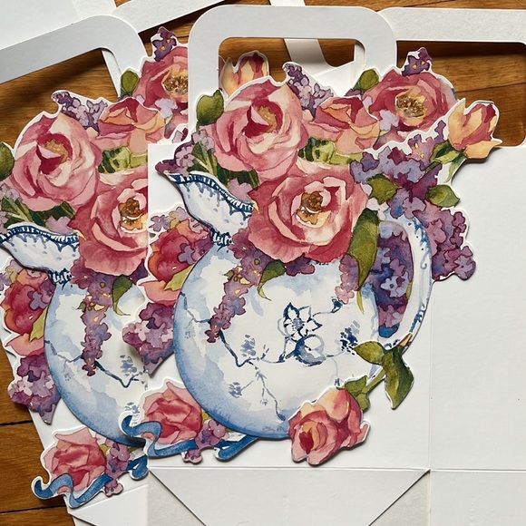 7 Handled Gift Boxes Rose Sunflower - Picture 4 of 5